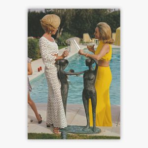 Helen And Nelda By The Pool