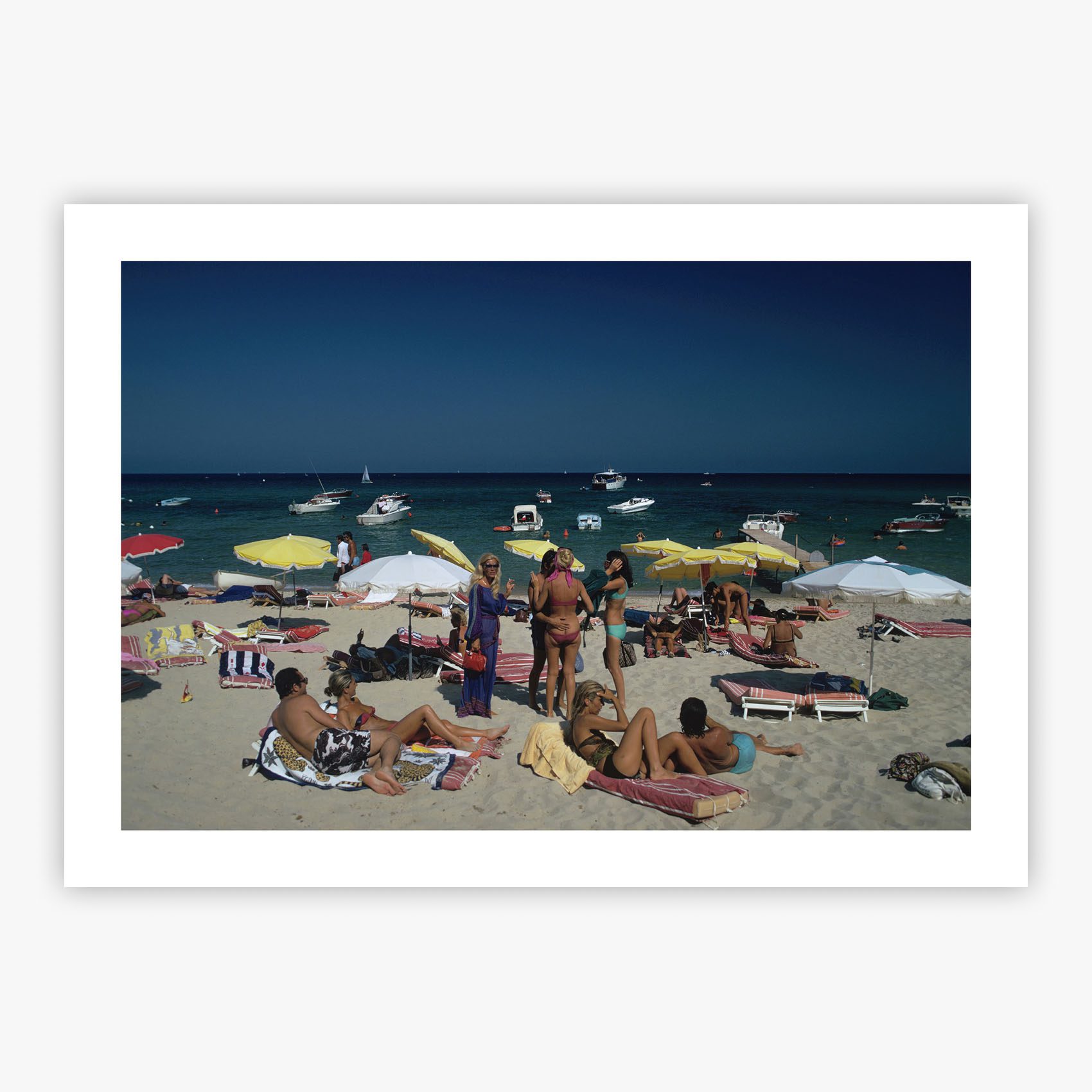 Saint Tropez Beach Slim Aarons Print
