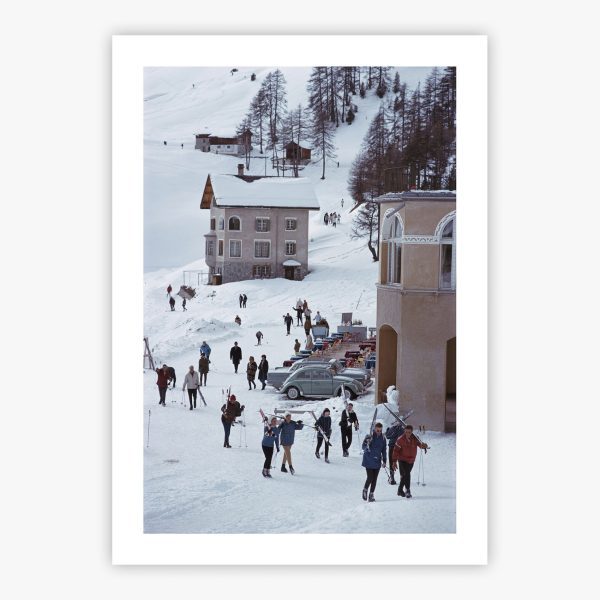 Skiers In St Moritz