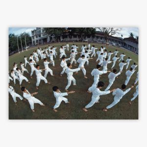 Karate Drill At Malaysian School
